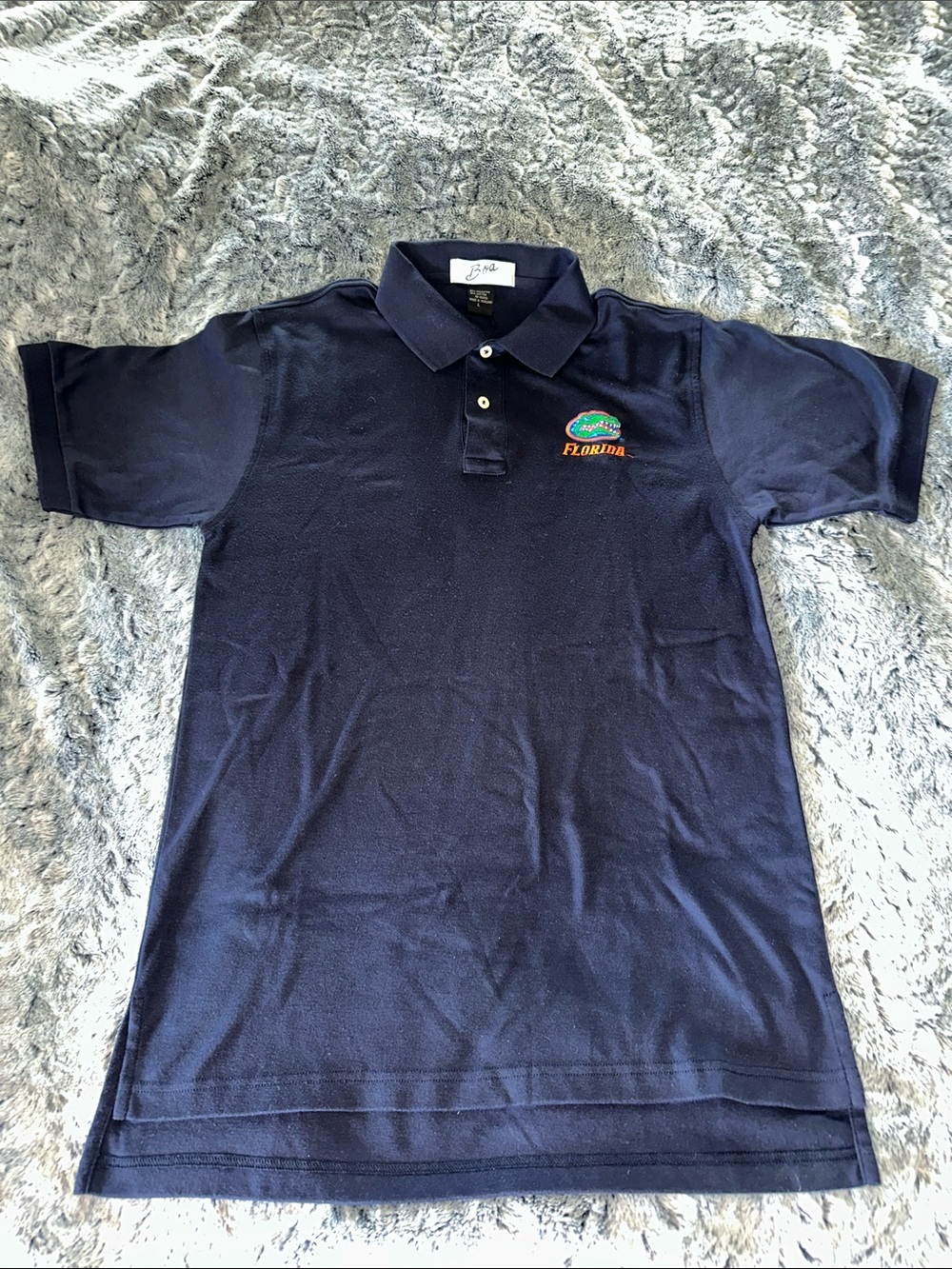 Florida Gators Navy Polo Shirt with Embroidered Logo Size Large